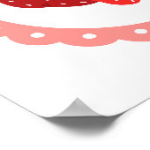 Impression d'art de fraise coquette dessinée à la (Coin)
