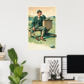 Impression d'art de golf vintage (Bureau à domicile)