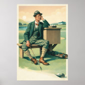 Impression d'art de golf vintage (Devant)