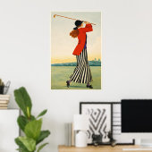 Impression d'art de golf vintage (Bureau à domicile)