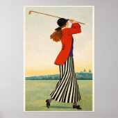 Impression d'art de golf vintage (Devant)