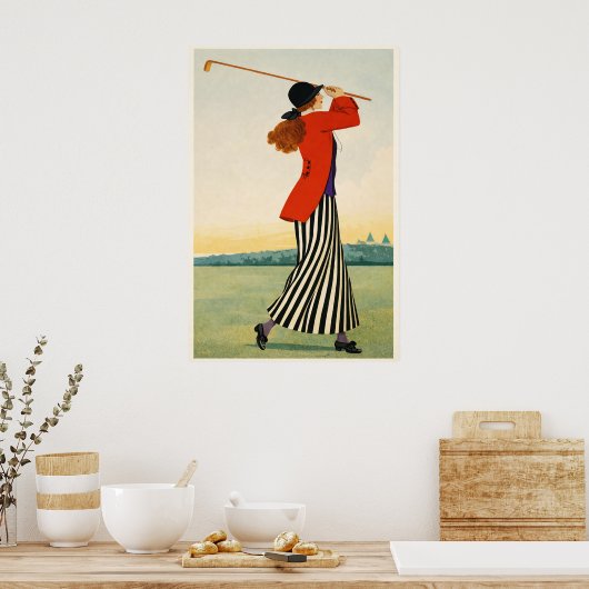 Impression d'art de golf vintage (Cuisine)
