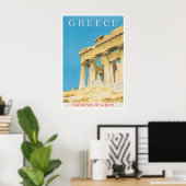Impression d'art de Grèce Affiche d'Athènes Art gr (Bureau à domicile)