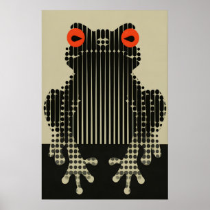 Impression d'art de grenouille moderne Graphique P