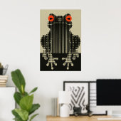 Impression d'art de grenouille moderne Graphique P (Bureau à domicile)