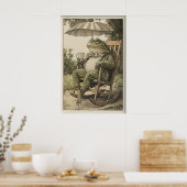 Impression d'art de grenouille vintage, Grenouille (Cuisine)