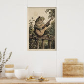 Impression d'art de grenouille vintage, grenouille (Cuisine)