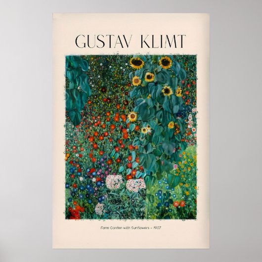 Impression d'art de Gustav Klimt - Jardin de ferme (Devant)