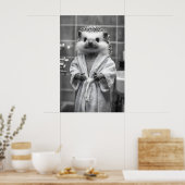 Impression d'art de hérisson en robe de chambre, s (Cuisine)