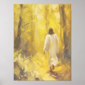 Impression d'art de Jésus-Christ marchant, grande (Devant)