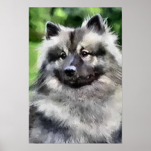 Impression d'art de Keeshond