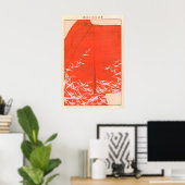 Impression d'art de kimono de grue japonaise Mur R (Bureau à domicile)