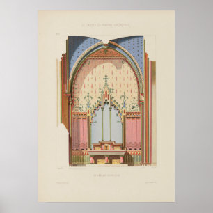 Impression d'art de la Chapelle Gothique de Desain
