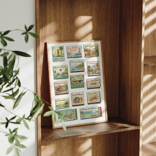 Impression d'art de la collection de pochettes d'a