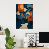 Impression d'art de la Fête des Lanternes - Rue du (Bureau à domicile)