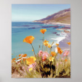 Impression d'art de la fleur de l'État de Californ (Devant)
