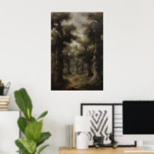 Impression d'art de la forêt ancienne éthérée, Boi (Bureau à domicile)