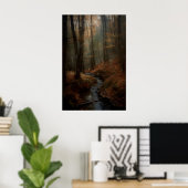 Impression d'art de la forêt automnale Dark Academ (Bureau à domicile)