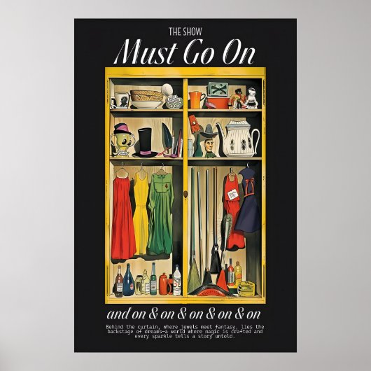 Impression d'art de la garde-robe de théâtre vinta (Devant)