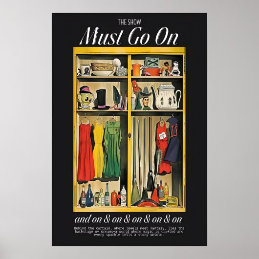 Impression d'art de la garde-robe du théâtre vinta (Devant)