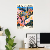 Impression d'art de la marché aux fleurs de NYC Pa (Bureau à domicile)