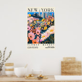 Impression d'art de la marché aux fleurs de NYC Pa (Cuisine)