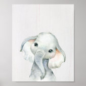 Impression d'art de la nurserie de la jungle d'élé (Devant)