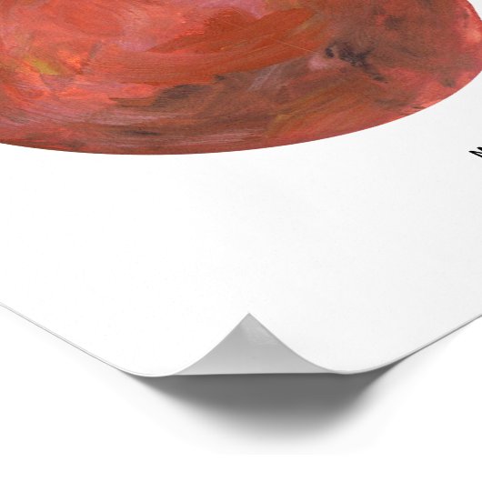 Impression d'art de la planète Mars peinte (Coin)
