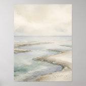 Impression d'art de la rive de la marée pâle (Devant)