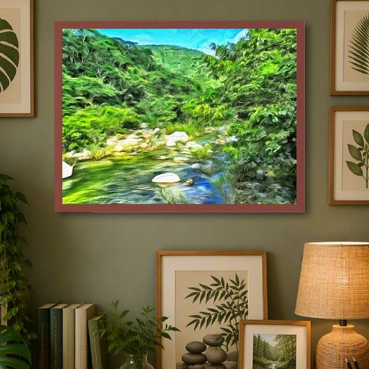 Impression d'art de la rivière Vallarta Sud 0366