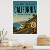 Impression d'art de la route californienne 66 High (Cuisine)