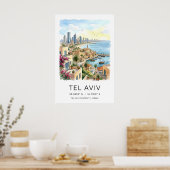 Impression d'art de la skyline de Tel Aviv - Port, (Cuisine)
