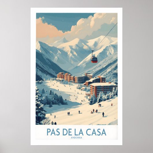 Impression d'art de la station de ski Pas de la Ca (Devant)