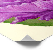 Impression d'art de la tulipe de perroquet violet. (Coin)