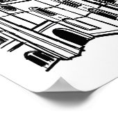 Impression d'art de la ville de Lisbonne - Minimal (Coin)