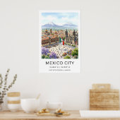 Impression d'art de la ville de Mexico Scène de la (Cuisine)
