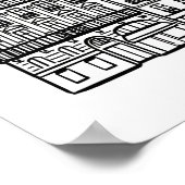 Impression d'art de la ville de Paris en typograph (Coin)