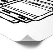 Impression d'art de la ville de Rome avec typograp (Coin)