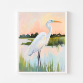 Impression d'art de la zone humide de l'aigrette s