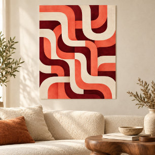 Impression d'art de labyrinthe de Coral Loom