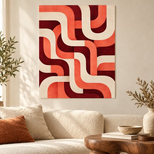 Impression d'art de labyrinthe de Coral Loom