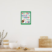 Impression d'art de l'alphabet ABC thème football (Cuisine)