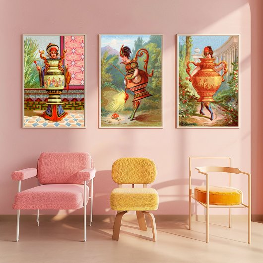 Impression d'art de l'amphore dorée de Dish Darlin