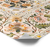 Impression d'art de l'arbre de vie ottoman floral  (Coin)