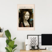 Impression d'art de Léonard de Vinci - Ginevra de (Bureau à domicile)