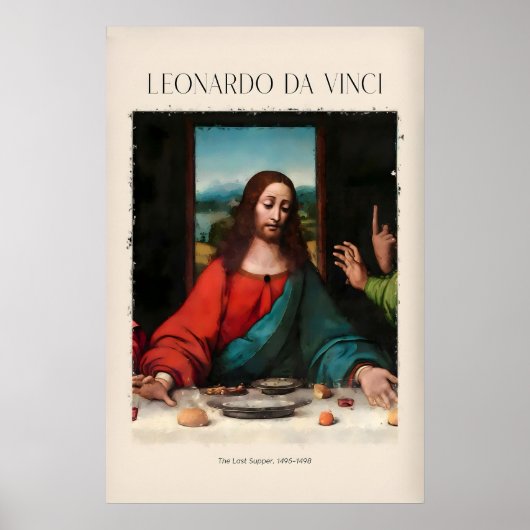 Impression d'art de Léonard de Vinci - La Cène (Devant)