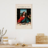 Impression d'art de Léonard de Vinci - La Cène (Cuisine)