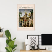 Impression d'art de Léonard de Vinci Le Baptême de (Bureau à domicile)