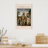 Impression d'art de Léonard de Vinci Le Baptême de (Cuisine)
