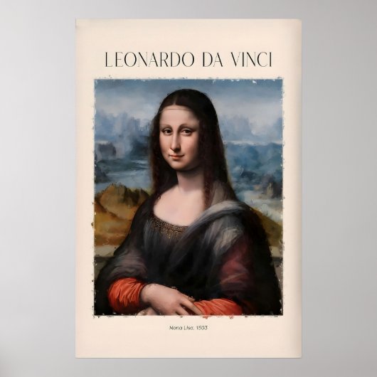 Impression d'art de Léonard de Vinci - Mona Lisa50 (Devant)